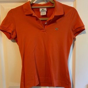 Orange Lacoste Shirt